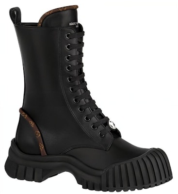 (W) Botas Planas Louis Vuitton LV Circle Ruby 'Negro con Monograma Marrón' 1AB12T Order (W) Botas Planas Louis Vuitton LV Circle Ruby 'Negro con Monograma Marrón' 1AB12T