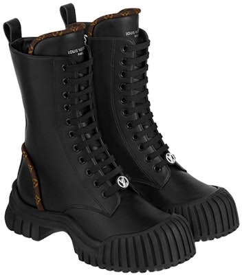 (W) Botas Planas Louis Vuitton LV Circle Ruby 'Negro con Monograma Marrón' 1AB12T Lookbook (W) Botas Planas Louis Vuitton LV Circle Ruby 'Negro con Monograma Marrón' 1AB12T