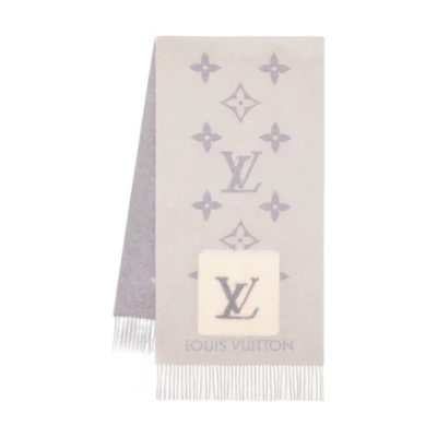 (Women) Louis Vuitton LV Cold Reykjavik Mink Pocket Cashmere Scarf with Tassels Multicolor M79232