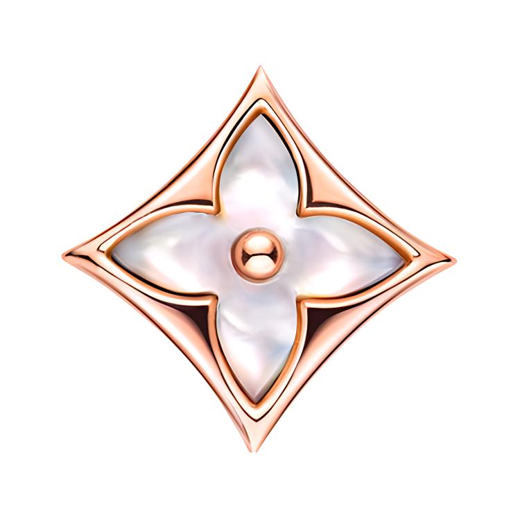 (Women) Louis Vuitton LV Color Blossom 18K Rose Gold Stud Earrings for Women - Rose Gold Q96426
