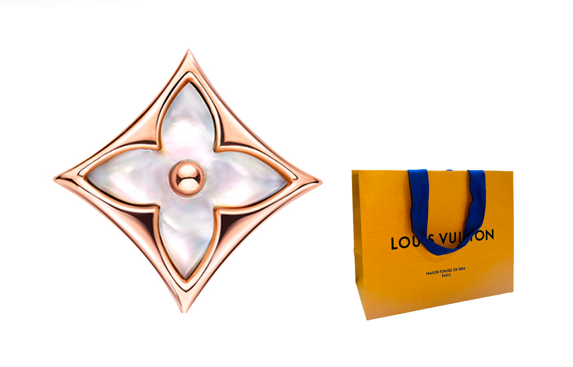 (Women) Louis Vuitton LV Color Blossom 18K Rose Gold Stud Earrings for Women - Rose Gold Q96426 圖 5