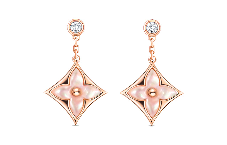 (Women) Louis Vuitton LV Color Blossom BB 18K Rose Gold Diamond Earrings for Women Q96667 圖 2
