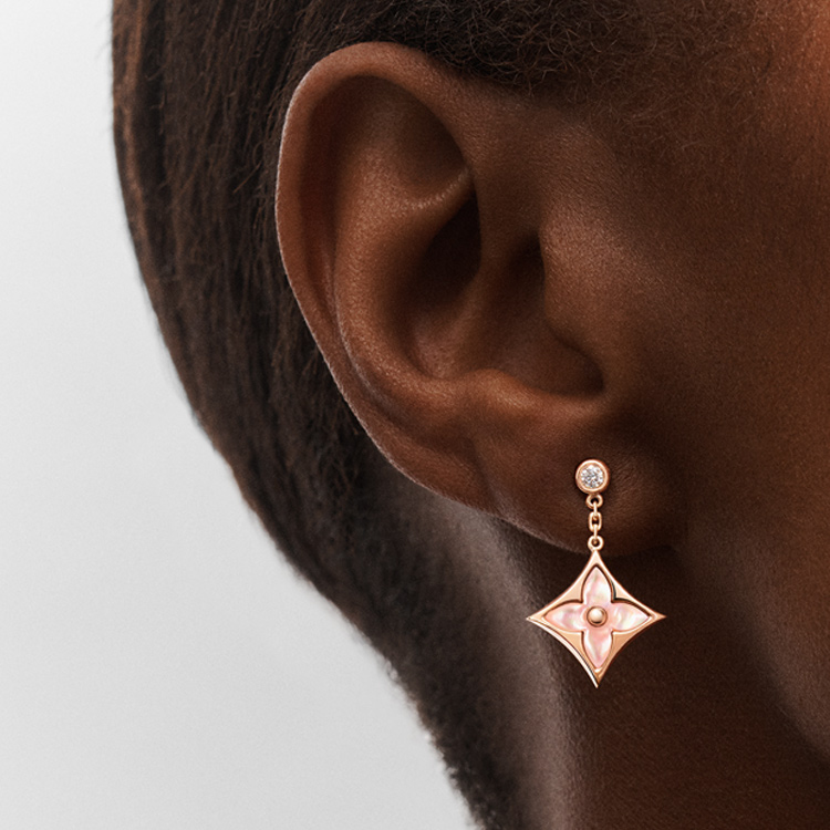 (Women) Louis Vuitton LV Color Blossom BB 18K Rose Gold Diamond Earrings for Women Q96667 圖 3