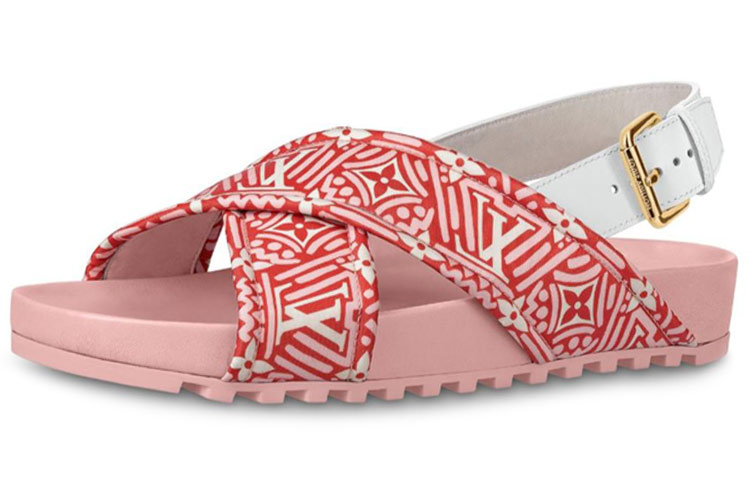 (Women) Louis Vuitton LV Crafty Bom Dia 'Pinkred White' 1A85DV