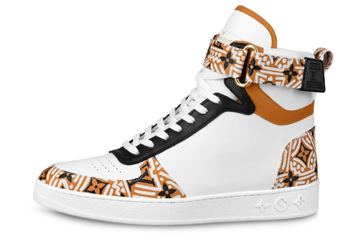 (Women) Louis Vuitton LV Crafty Boombox High-Top Sports Boots White/Brown 1A85LW