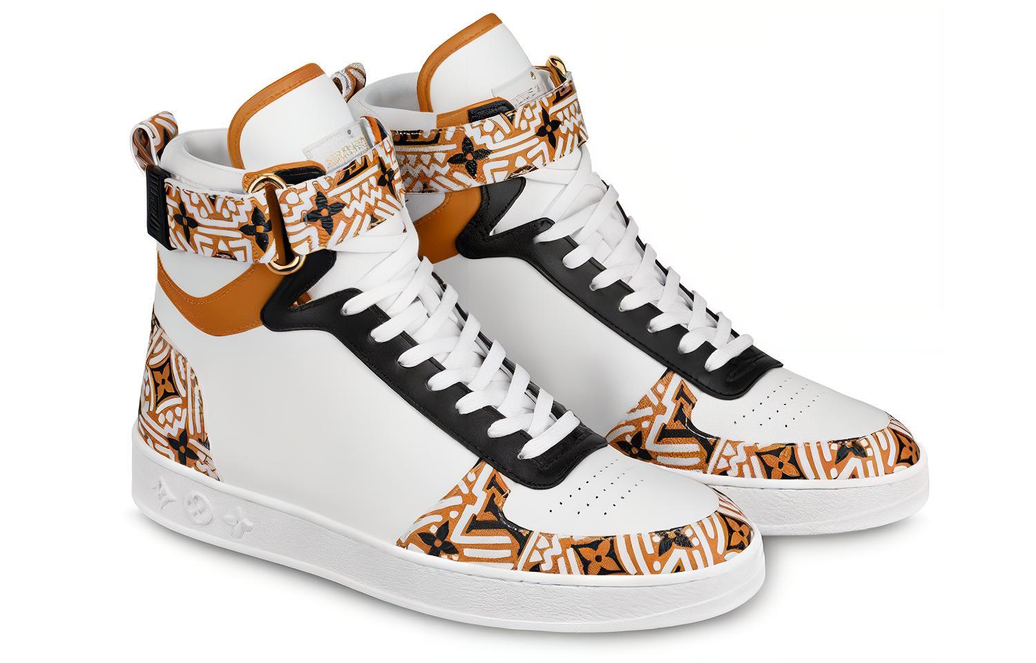 Lookbook (W) Louis Vuitton LV Crafty Boombox Stivali Alti Sportivi Bianco/Marrone 1A85LW