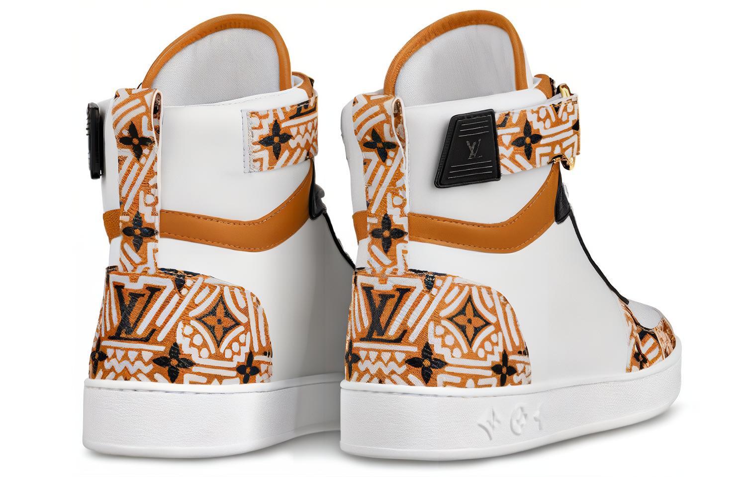 (W) LV LV Crafty Boombox High-Top Sports Boots White/Brown 圖 4