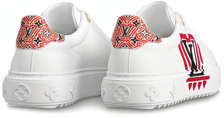 (W) Louis Vuitton LV Crafty Time Out Kasut Sukan Putih 1A85O3 Lookbook (W) Louis Vuitton LV Crafty Time Out Kasut Sukan Putih 1A85O3