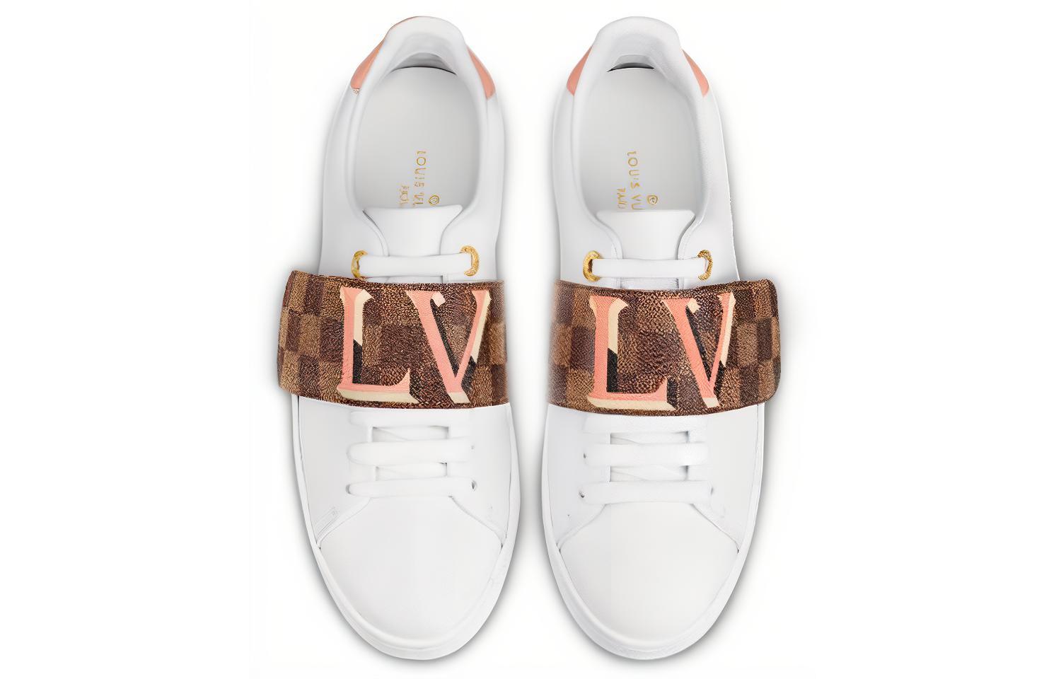 Purchase (W) 路易威登 LV Frontrow 白色棋盘格运动鞋 1A5N53