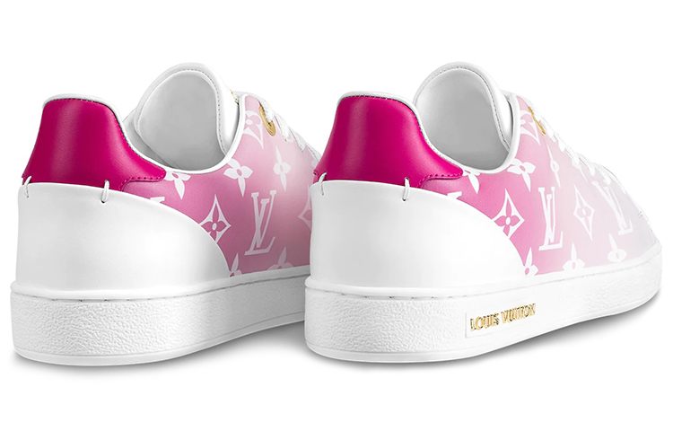 Lookbook (W) Louis Vuitton LV Frontrow Sneakers Merah Jambu/Merah 1A87CA
