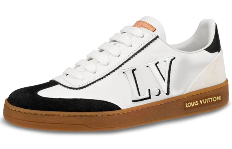 Buy Louis Vuitton 路易威登 Frontrow 小牛皮 低筒時尚板鞋 女款 黑白