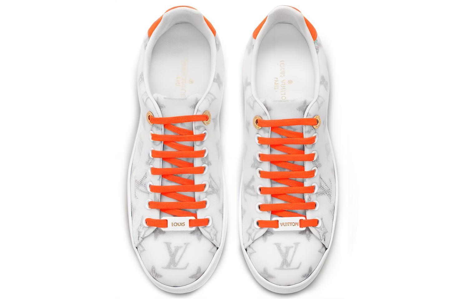 (W) LV LV Frontrow Sports Shoes Orange/White 圖 4
