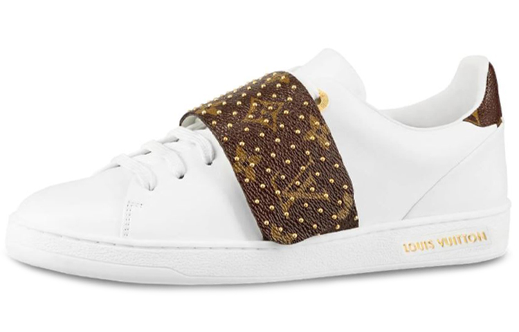 (Women) Louis Vuitton LV Frontrow Sports Shoes White/Brown 1A4G1R