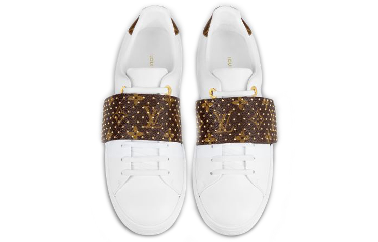Shop (W) Louis Vuitton LV Frontrow Sneakers Wit/Bruin 1A4G1R