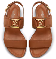 Lookbook Louis Vuitton 路易威登 Horizon 小牛皮平底涼鞋 女款 棕