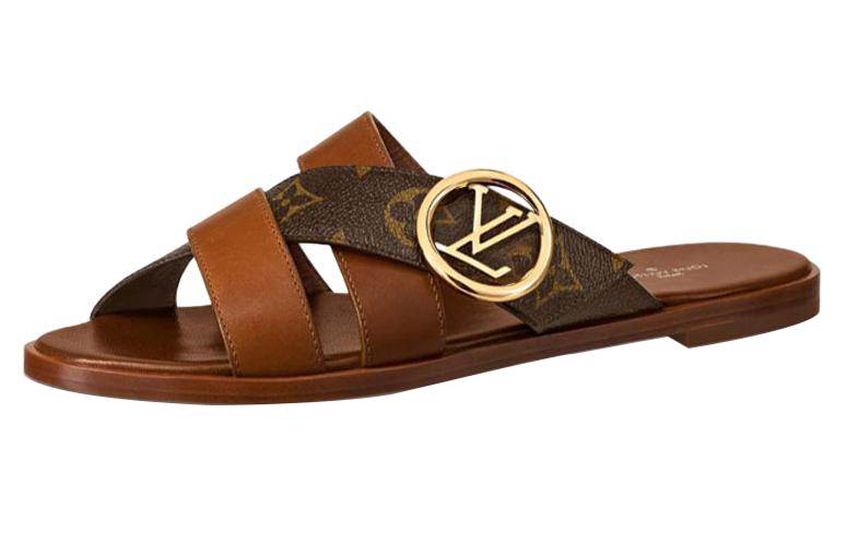 (Women) Louis Vuitton LV Horizon Line Sandals 'Brown' 1A5BHZ