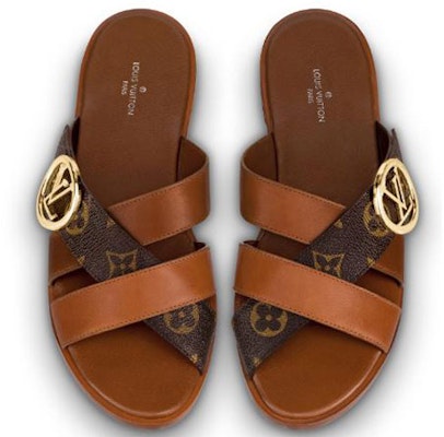 (Women) Louis Vuitton LV Horizon Line Sandals 'Brown' 1A5BHZ Shop (Women) Louis Vuitton LV Horizon Line Sandals 'Brown' 1A5BHZ
