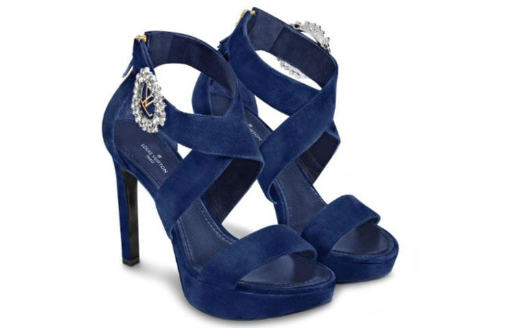 Lookbook (W) 路易威登 LV Horizon 蓝色厚底凉鞋 1A5IY3