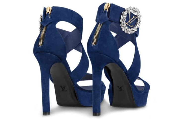 Shop (W) 路易威登 LV Horizon 蓝色厚底凉鞋 1A5IY3