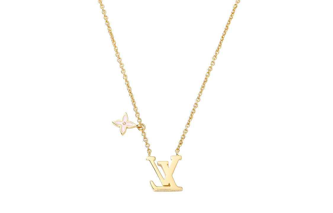 (Women) Louis Vuitton LV Iconic Floral Adjustable Enamel Necklace Women Pink. M01215 圖 4