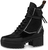(Women) Louis Vuitton LV Laureate Suede Small Cowhide Martin boots Black 1A4W5E (Women) Louis Vuitton LV Laureate Suede Small Cowhide Martin boots Black 1A4W5E