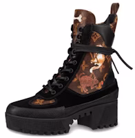 (Women) Louis Vuitton LV Laureate Thick Sole Martin boots Black Brown 1A52IF (Women) Louis Vuitton LV Laureate Thick Sole Martin boots Black Brown 1A52IF