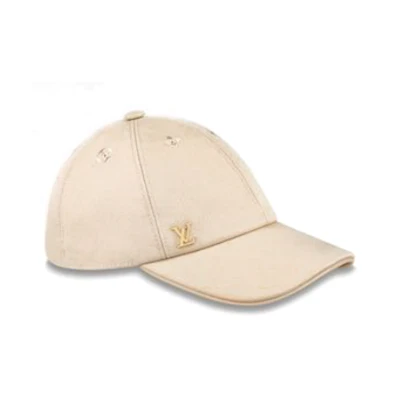 (Women) Louis Vuitton LV Logo Cotton Cap Khaki - . M7051M