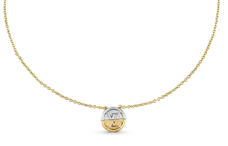 (Women) Louis Vuitton LV Ltov Elegant Fashion Gold Metal Necklace M69643 圖 3