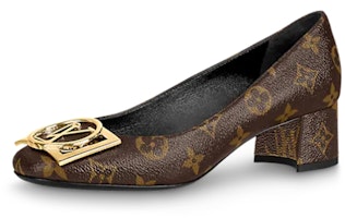 (Women) Louis Vuitton LV Madeleine Block Heels 'Brown Monogram' 1A8NCJ (Women) Louis Vuitton LV Madeleine Block Heels 'Brown Monogram' 1A8NCJ