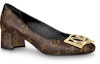 Order (Women) Louis Vuitton LV Madeleine Block Heels 'Brown Monogram' 1A8NCJ