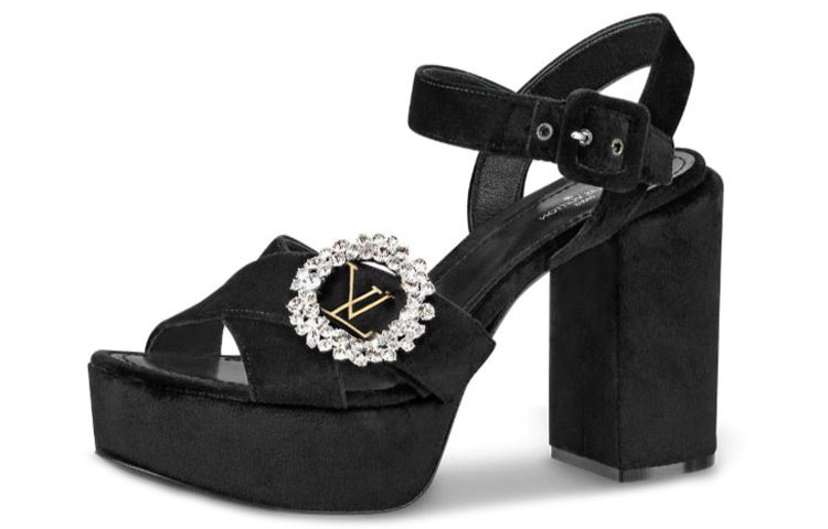 (Women) Louis Vuitton LV Madeleine Platform Sandals 'Black' 1A5KJF