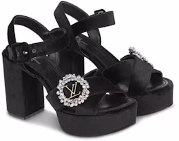 Lookbook (W) Sandal Platform Louis Vuitton LV Madeleine 'Hitam' 1A5KJF
