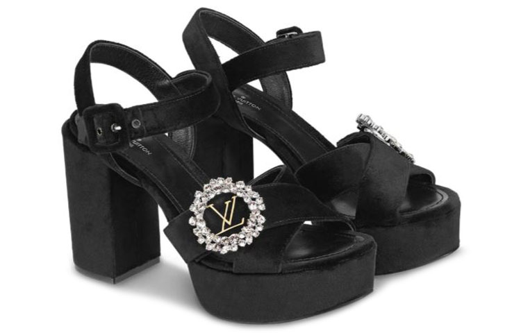 Lookbook (W) ルイ・ヴィトン マドレーヌ プラットフォームサンダル (黒) 1A5KJF