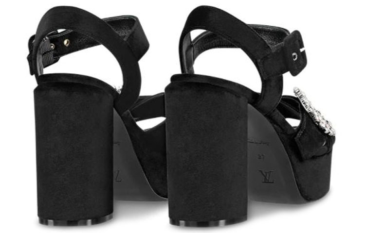 Shop (W) ルイ・ヴィトン マドレーヌ プラットフォームサンダル (黒) 1A5KJF