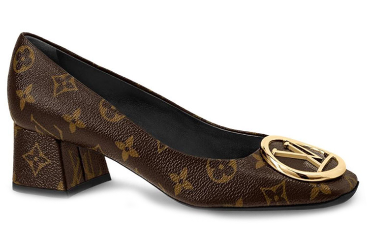 Order (W) Louis Vuitton LV Sepatu Hak Madeleine 'Coklat Monogram' 1A4XBG