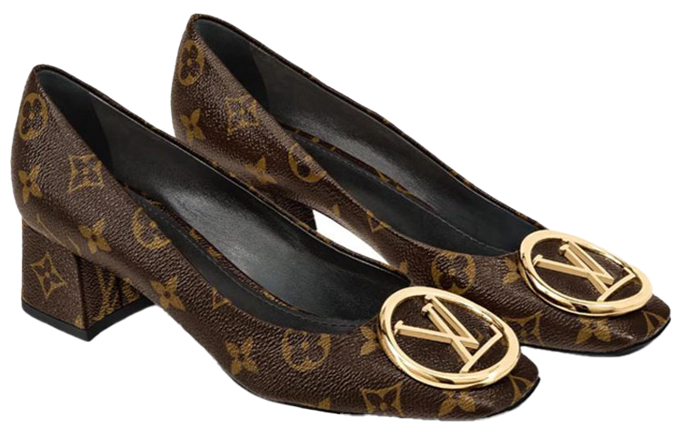 Lookbook (W) Louis Vuitton LV Sepatu Hak Madeleine 'Coklat Monogram' 1A4XBG