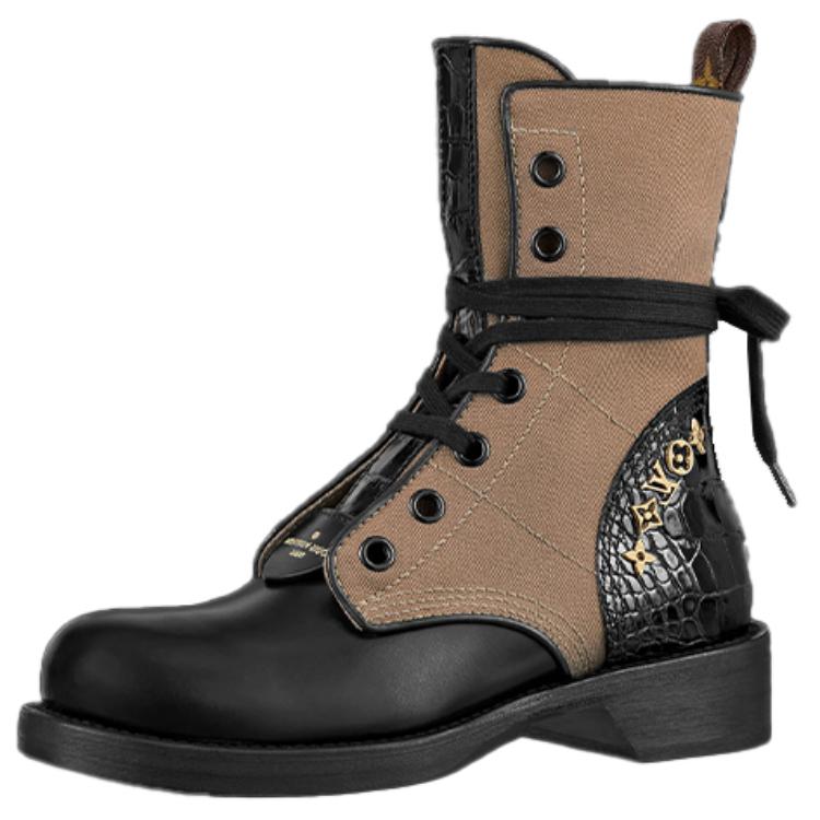 (Women) Louis Vuitton LV Metropolis Flat Ranger Boots &#x27;Brown&#x27; 1A9CHU