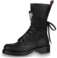 (Women) Louis Vuitton LV Metropolis Ranger Small Cowhide Martin boots Black 1A64V5 (Women) Louis Vuitton LV Metropolis Ranger Small Cowhide Martin boots Black 1A64V5