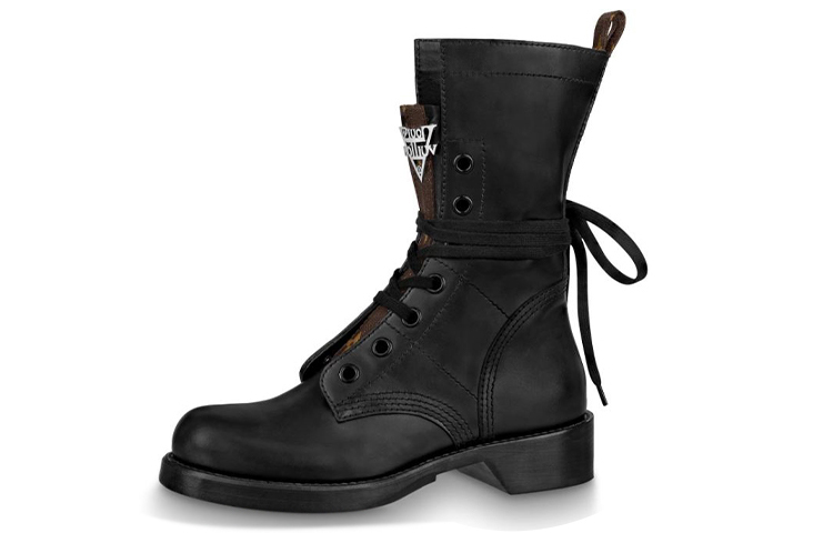 (Women) Louis Vuitton LV Metropolis Ranger Small Cowhide Martin boots Black 1A64V5