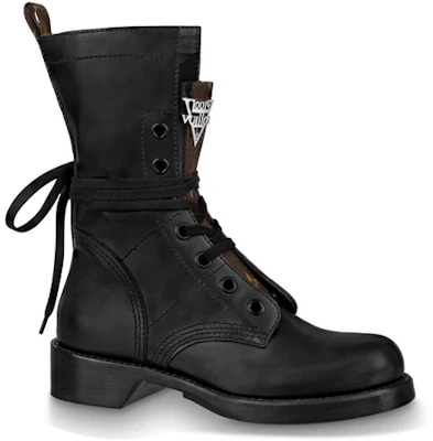(W) Louis Vuitton LV Metropolis Ranger Boots Kulit Sapi Martin Hitam Kecil 1A64V5 Order (W) Louis Vuitton LV Metropolis Ranger Boots Kulit Sapi Martin Hitam Kecil 1A64V5