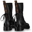 Shop (W) Louis Vuitton LV Metropolis Ranger Boots Kulit Sapi Martin Hitam Kecil 1A64V5