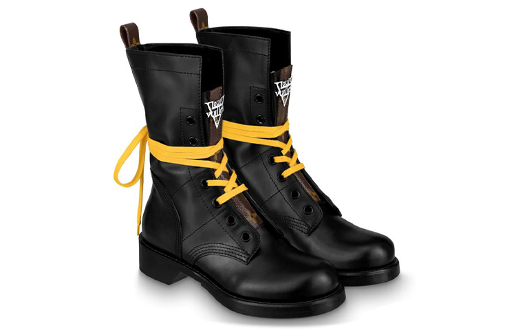 Purchase (W) Louis Vuitton LV Metropolis Ranger Boots Kulit Sapi Martin Hitam Kecil 1A64V5