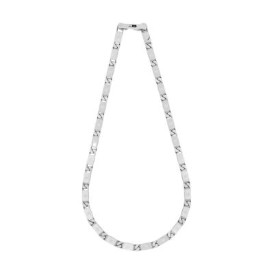 (Women) Louis Vuitton LV Monogram Floral Engraved Metal Necklace for Women M00919