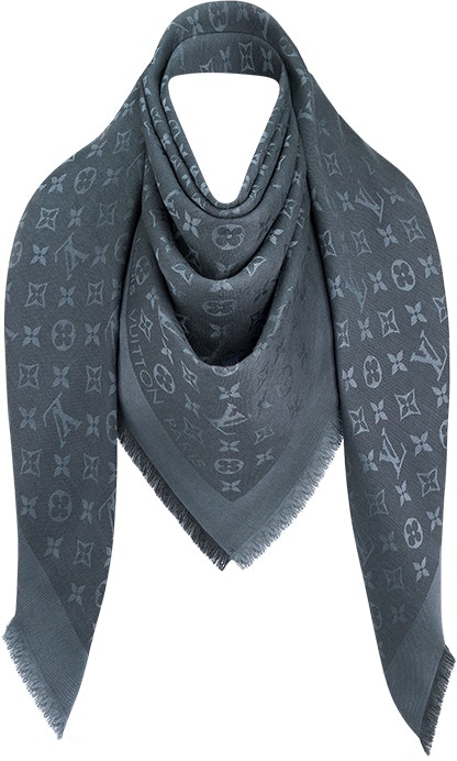 women-louis-vuitton-lv-monogram-shawl-carbon-blue-2021-new-m76876