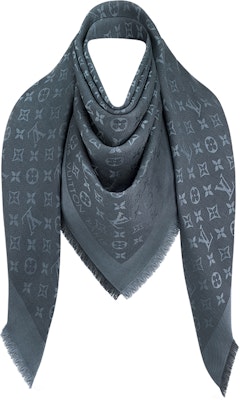 (W) 路易威登LV Monogram碳蓝色披肩 2021新款 M76876 Buy (W) 路易威登LV Monogram碳蓝色披肩 2021新款 M76876