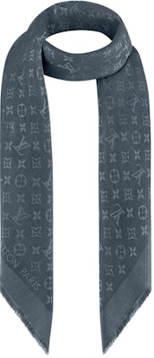 (W) 路易威登LV Monogram碳蓝色披肩 2021新款 M76876 Lookbook (W) 路易威登LV Monogram碳蓝色披肩 2021新款 M76876