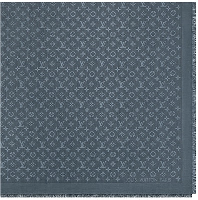 (W) 路易威登LV Monogram碳蓝色披肩 2021新款 M76876 Purchase (W) 路易威登LV Monogram碳蓝色披肩 2021新款 M76876