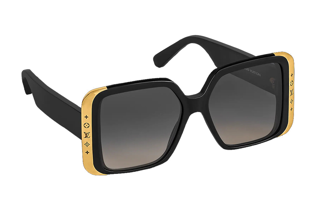 (Women) Louis Vuitton LV Moon Square  Black Square Frame Sunglasses Z1664E 圖 4