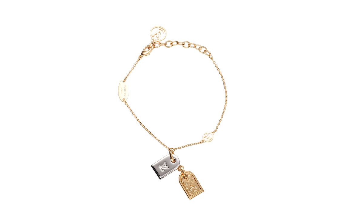 (Women) Louis Vuitton LV Nanogram Gold Bracelet for Women with Original Box M63142
