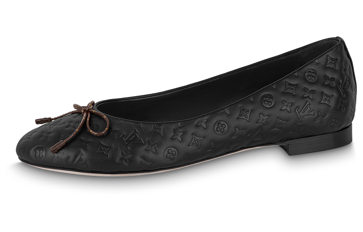 (Women) Louis Vuitton LV Nina Flat Ballerina Shoes 'Black Monogram' 1ABHB3